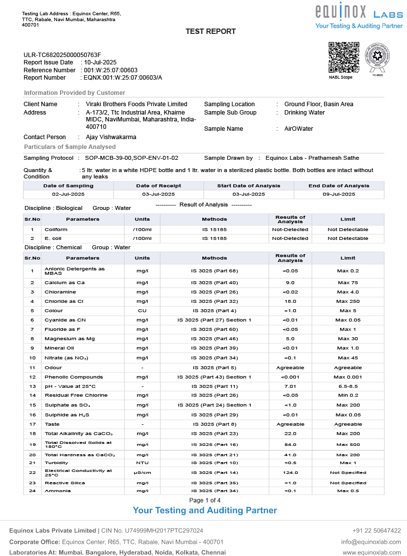 Certification Page 1